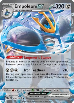 Empoleon ex - 070/094 (70) [ME02: Phantasmal Flames] Holofoil