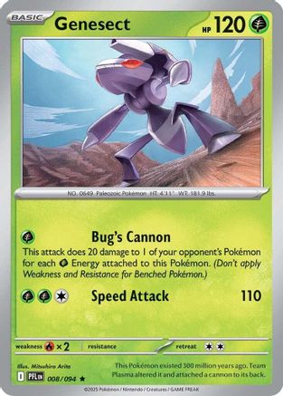 Genesect (8) [ME02: Phantasmal Flames] Holofoil