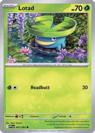 Lotad (5) [ME02: Phantasmal Flames] Reverse Holofoil