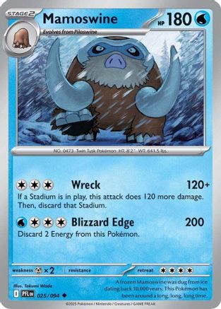 Mamoswine (25) [ME02: Phantasmal Flames] Reverse Holofoil