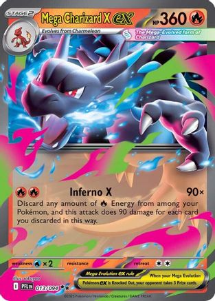 Mega Charizard X ex - 013/094 (13) [ME02: Phantasmal Flames] Holofoil