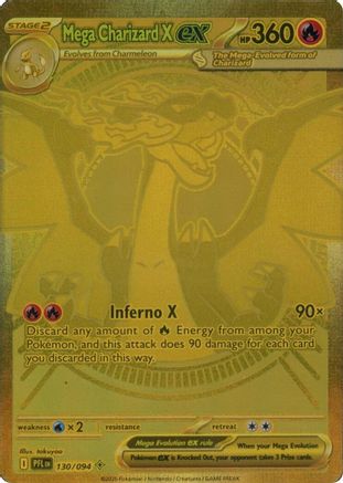 Mega Charizard X ex - 130/094 (130) [ME02: Phantasmal Flames] Holofoil