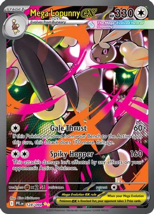 Mega Lopunny ex - 128/094 (128) [ME02: Phantasmal Flames] Holofoil