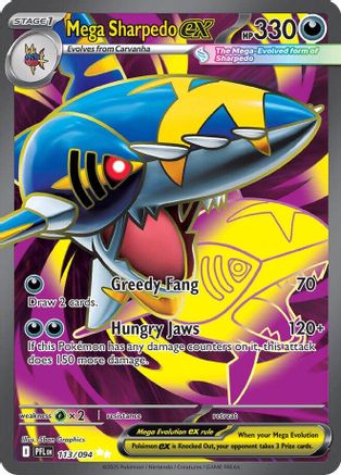 Mega Sharpedo ex - 113/094 (113) [ME02: Phantasmal Flames] Holofoil