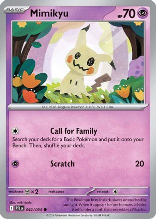 Mimikyu (42) [ME02: Phantasmal Flames] Reverse Holofoil