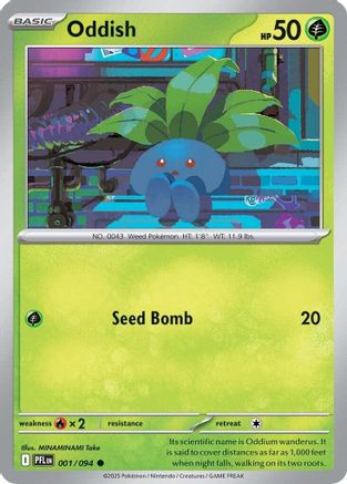 Oddish (1) [ME02: Phantasmal Flames] Reverse Holofoil