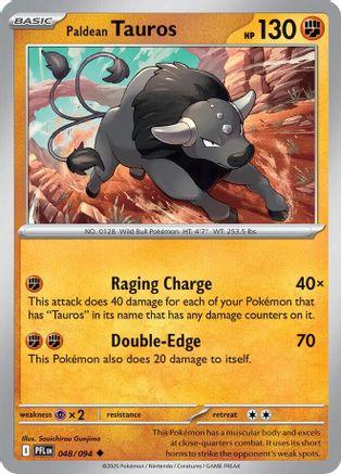 Paldean Tauros (48) [ME02: Phantasmal Flames] Reverse Holofoil