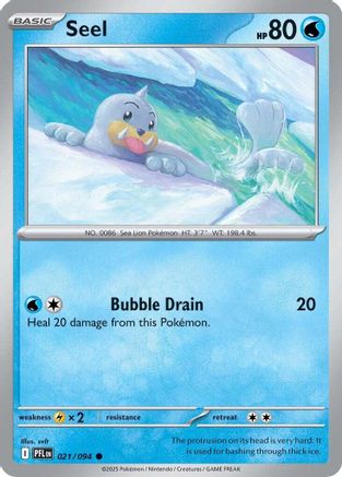 Seel (21) [ME02: Phantasmal Flames] Reverse Holofoil