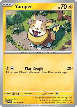 Yamper - 030/094 (30) [ME02: Phantasmal Flames] Reverse Holofoil
