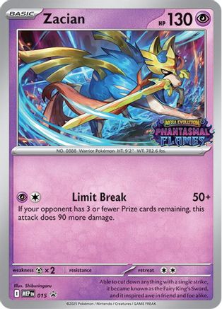Zacian (Prerelease) (15) [ME: Mega Evolution Promo] Holofoil