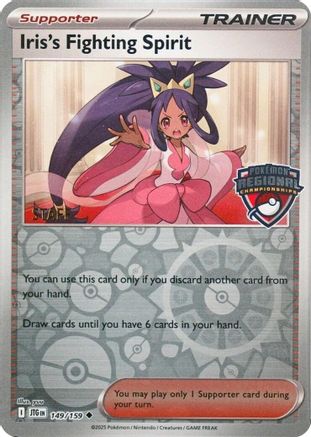 Iris's Fighting Spirit (Regional Championships) [Staff] (149) [League & Championship Cards] Reverse Holofoil
