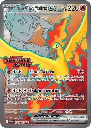 Team Rocket's Moltres ex - 208/182 (Destined Rivals Stamp) (208) [Miscellaneous Cards & Products] Holofoil
