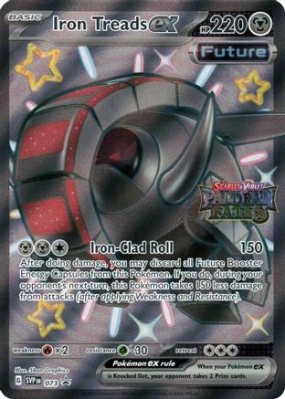 Iron Treads ex - 073 (Paldean Fates Stamped) (73) [Miscellaneous Cards & Products] Holofoil