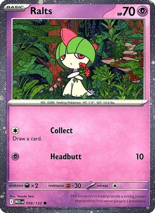 Ralts (Cosmos Holo) (58) [Miscellaneous Cards & Products] Holofoil