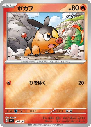 Tepig - 109/742 (Mirror Holo) (109/742) [Start Deck 100 Battle Collection] Holofoil