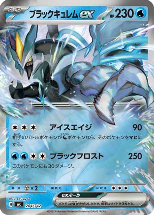 Black Kyurem ex (Mirror Holo) (204/742) [Start Deck 100 Battle Collection] Holofoil
