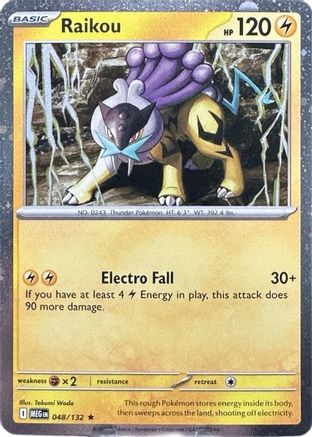 Raikou - 048/132 (Cosmos Holo) (48) [ME01: Mega Evolution] Holofoil