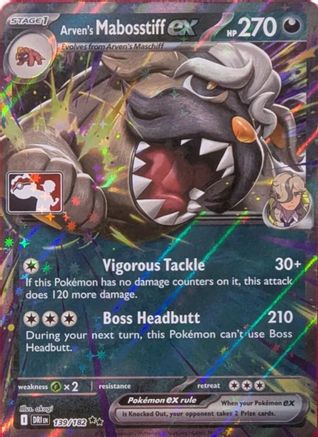 Arven's Mabosstiff ex - 139/182 (139) [Prize Pack Series Cards] Holofoil