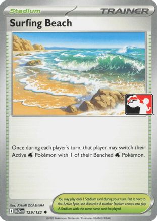 Surfing Beach (129) [Prize Pack Series Cards]