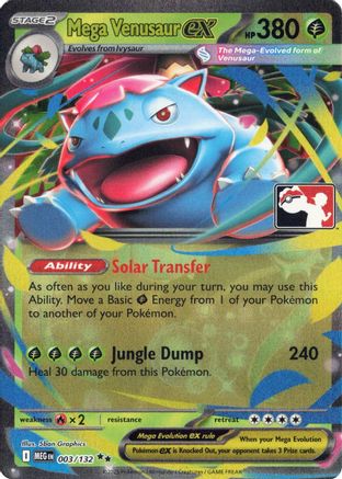 Mega Venusaur ex - 003/132 (3) [Prize Pack Series Cards] Holofoil