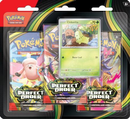 Pokemon Perfect Order 3 Pack Blister [Chikorita]