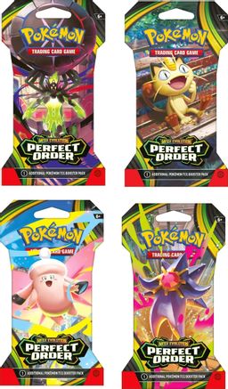 Pokemon Perfect Order Sleeved Booster Pack Art Bundle [Set of 4]