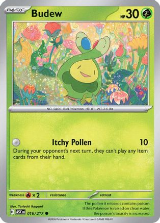 Budew - 016/217 (16) [ME: Ascended Heroes] Reverse Holofoil