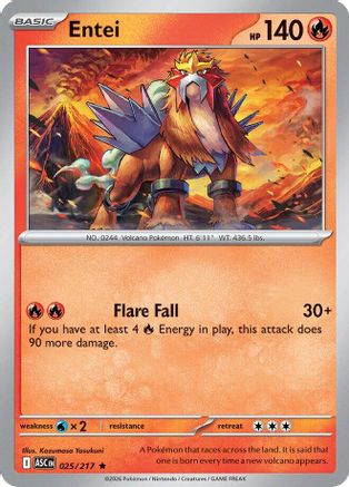 Entei (25) [ME: Ascended Heroes] Reverse Holofoil