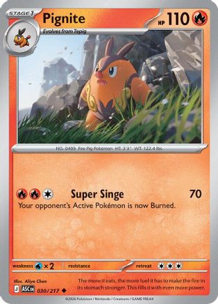Pignite (30) [ME: Ascended Heroes] Reverse Holofoil