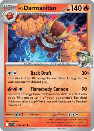 N's Darmanitan (33) [ME: Ascended Heroes]