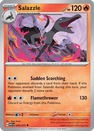 Salazzle - 035/217 (35) [ME: Ascended Heroes] Reverse Holofoil