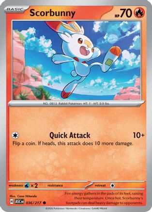 Scorbunny - 036/217 (36) [ME: Ascended Heroes]
