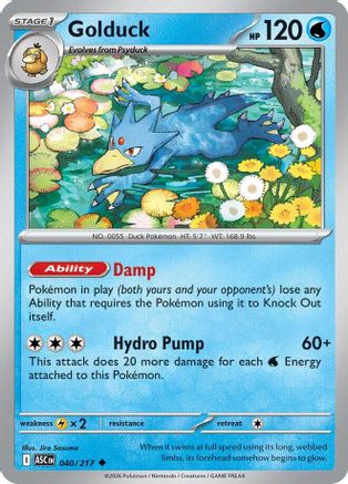 Golduck (40) [ME: Ascended Heroes] Reverse Holofoil