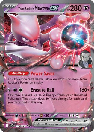 Team Rocket's Mewtwo ex - 079/217 (79) [ME: Ascended Heroes] Holofoil
