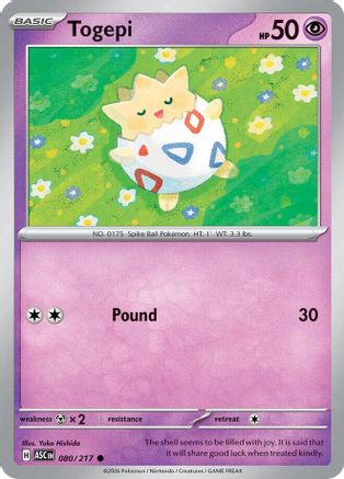 Togepi (80) [ME: Ascended Heroes] Reverse Holofoil