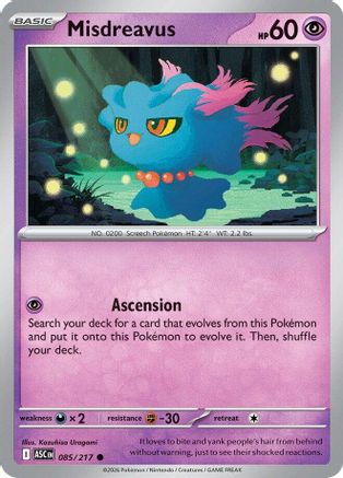 Misdreavus - 085/217 (85) [ME: Ascended Heroes]