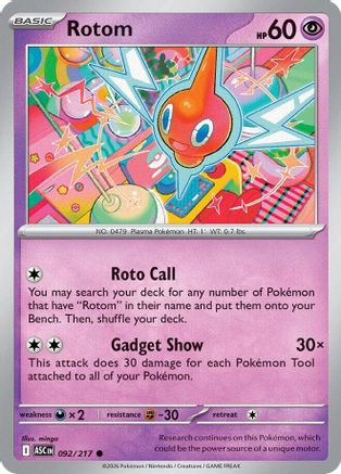 Rotom (92) [ME: Ascended Heroes] Reverse Holofoil