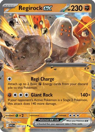 Regirock ex (107) [ME: Ascended Heroes] Holofoil