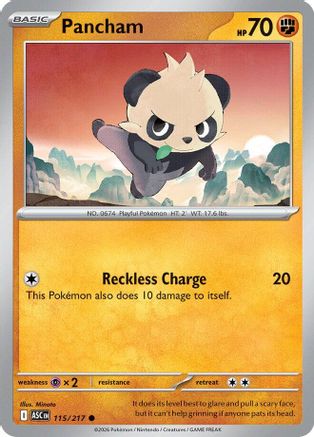 Pancham (115) [ME: Ascended Heroes] Reverse Holofoil