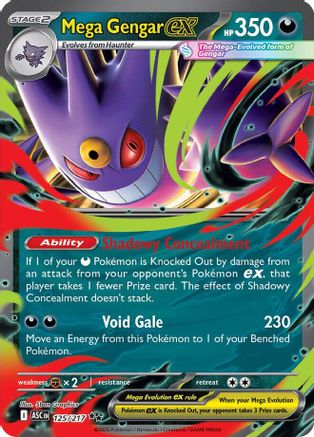 Mega Gengar ex - 125/217 (125) [ME: Ascended Heroes] Holofoil