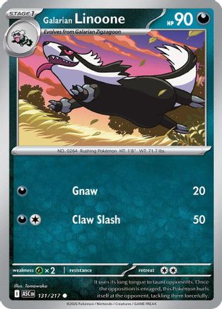 Galarian Linoone (131) [ME: Ascended Heroes] Reverse Holofoil