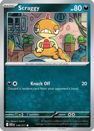 Scraggy (134) [ME: Ascended Heroes] Reverse Holofoil