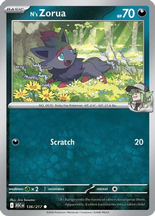 N's Zorua (136) [ME: Ascended Heroes]