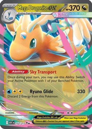 Mega Dragonite ex - 152/217 (152) [ME: Ascended Heroes] Holofoil