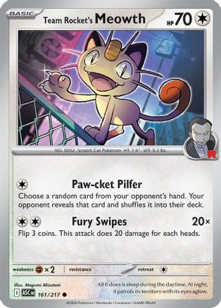 Team Rocket's Meowth (161) [ME: Ascended Heroes]