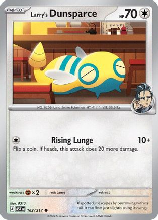 Larry's Dunsparce (163) [ME: Ascended Heroes] Reverse Holofoil