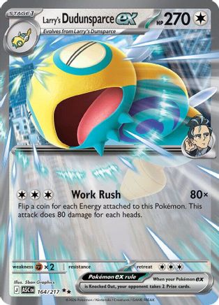 Larry's Dudunsparce ex (164) [ME: Ascended Heroes] Holofoil