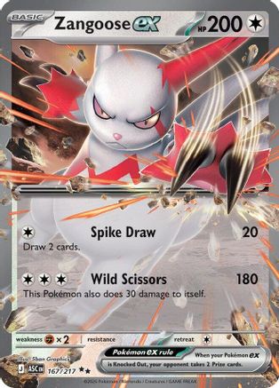 Zangoose ex (167) [ME: Ascended Heroes] Holofoil