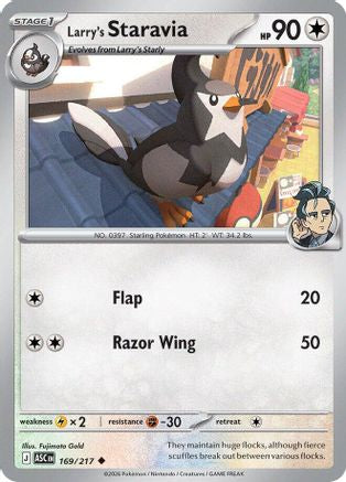 Larry's Staravia (169) [ME: Ascended Heroes] Reverse Holofoil