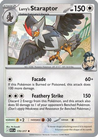 Larry's Staraptor - 170/217 (170) [ME: Ascended Heroes] Holofoil